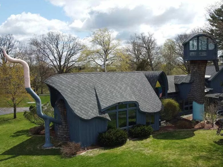Part of the ‘dragon house’ on sale in Saginow, Michigan