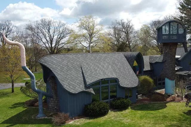 <p>Part of the ‘dragon house’ on sale in Saginow, Michigan</p>