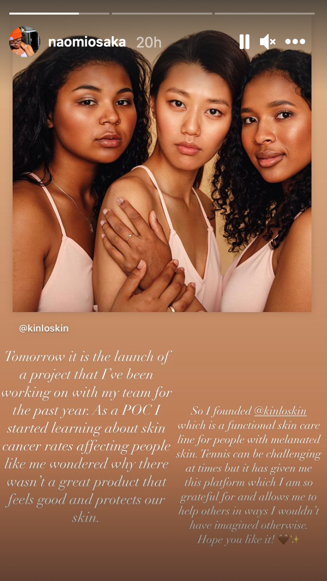 Naomi Osaka launches new skincare brand for people with melanated skin