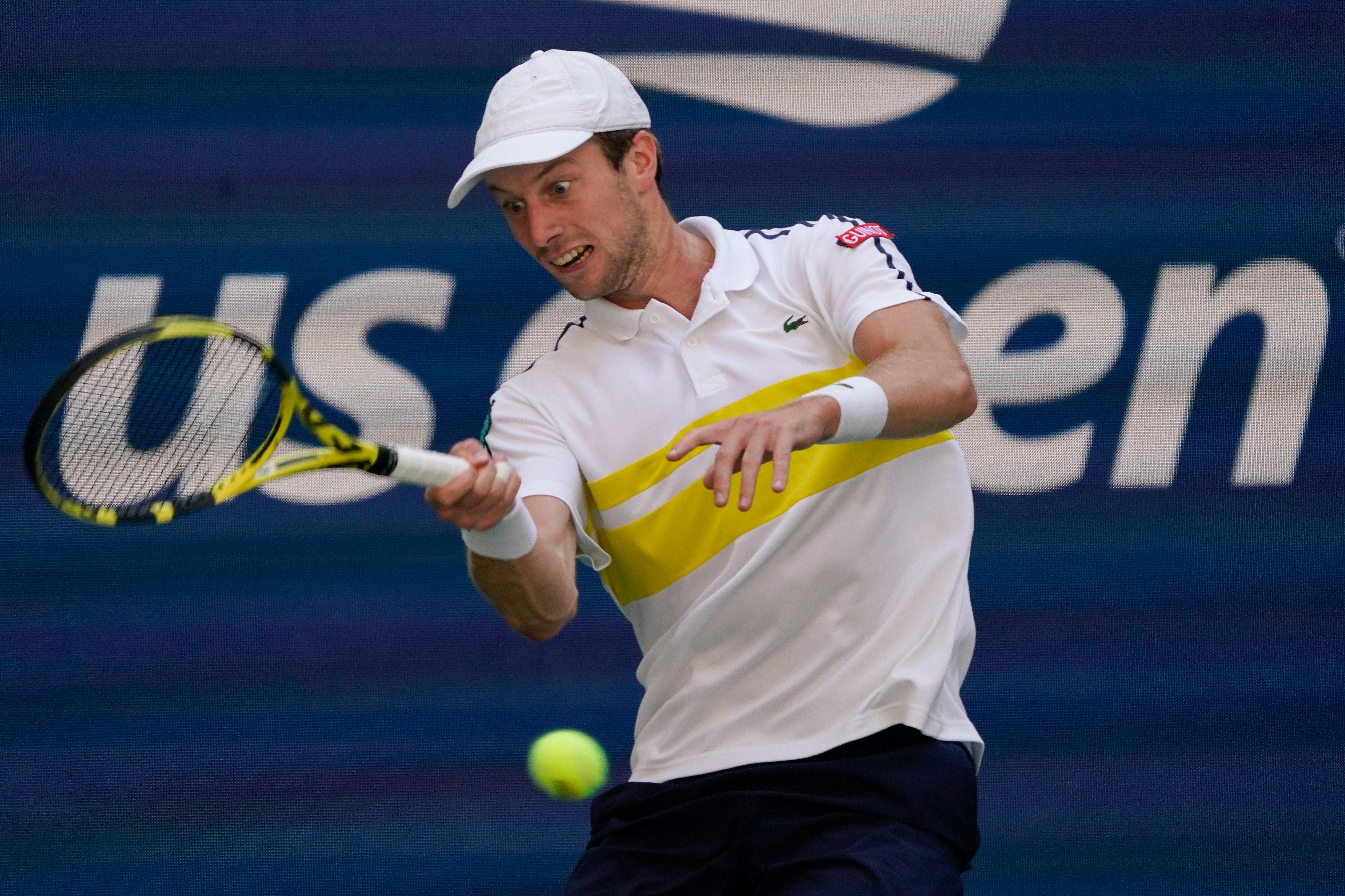 Botic Van De Zandschulp made a match of it in the third and fourth sets (Elise Amendola/AP)