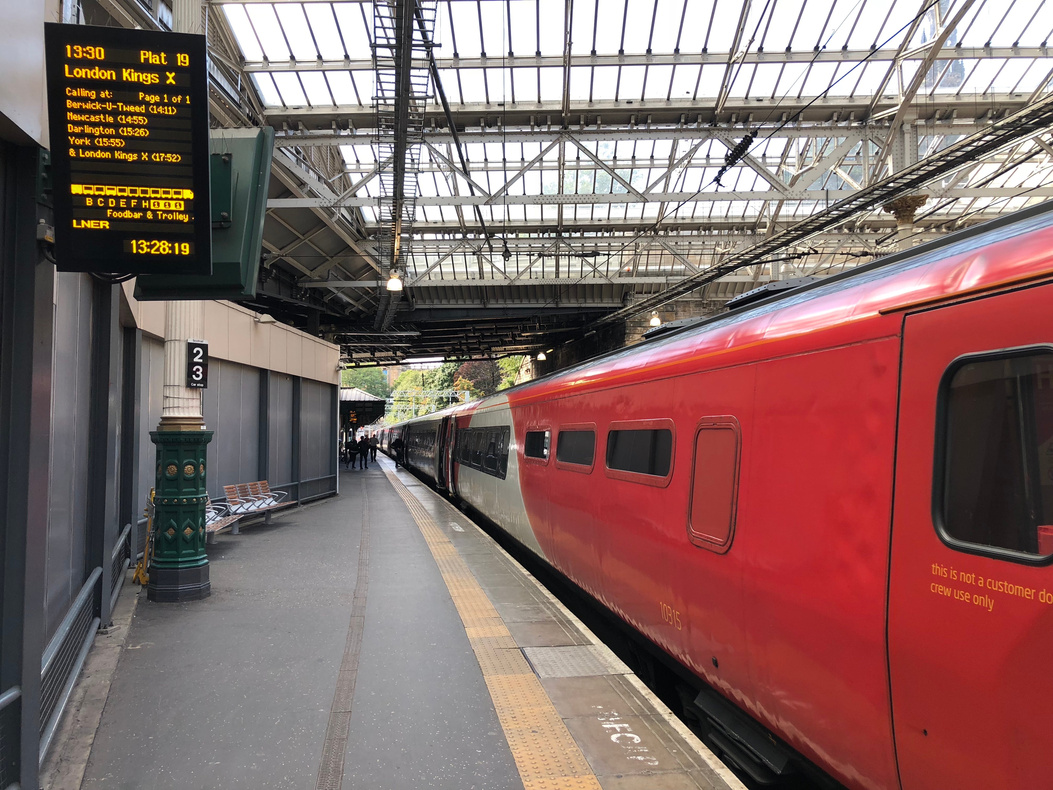 Rail rivals: LNER is selling cheap tickets from Edinburgh (above) on its new competitor, Lumo