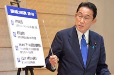 Candidate in Japan race calls for new capitalism, recovery