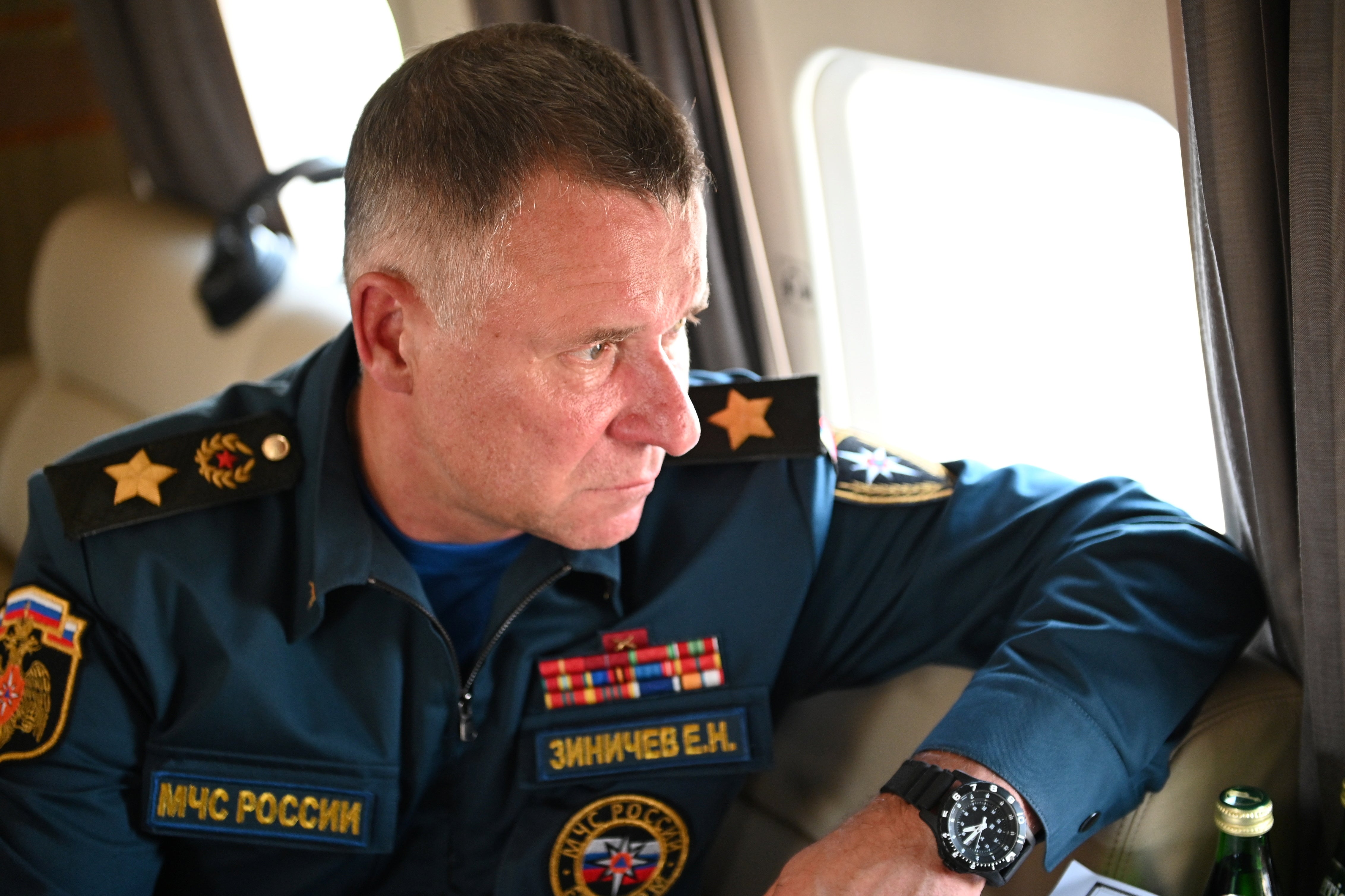 Russia’s emergencies minister Yevgeny Zinichev