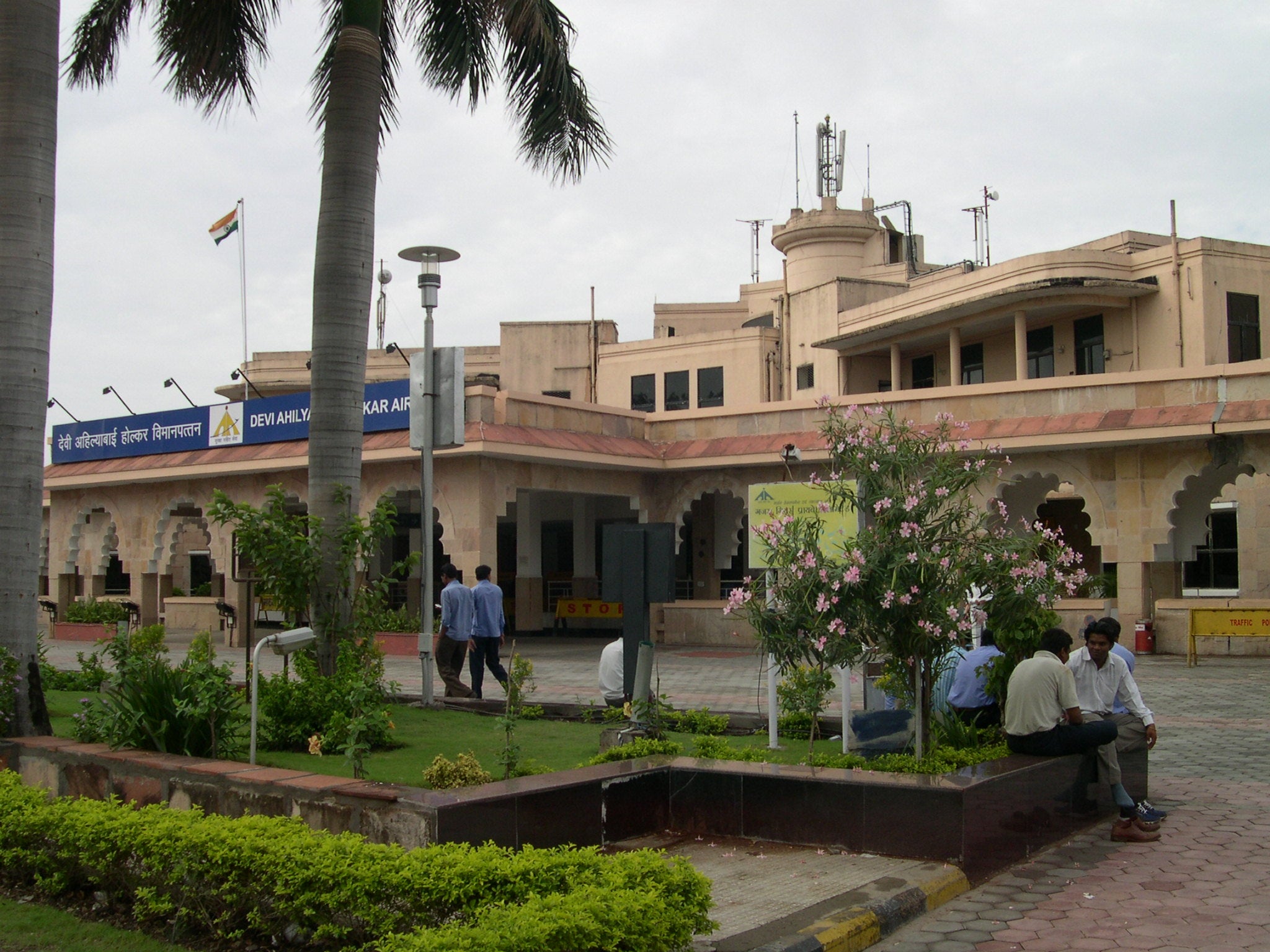 File image: The woman was eventually asked to leave the remains with a friend at Indore’s Devi Ahilyabai Holkar Airport (pictured)
