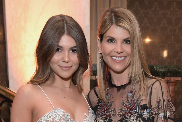 <p>Olivia Jade Giannulli and Lori Loughlin at an event on 27 February 2018 in Beverly Hills, California</p>