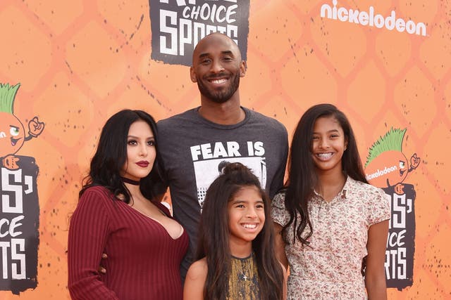<p>File: Kobe Bryant with wife and two daughters, including Gianna Bryant (right) who lost her life in the fatal plane crash in 2020 </p>