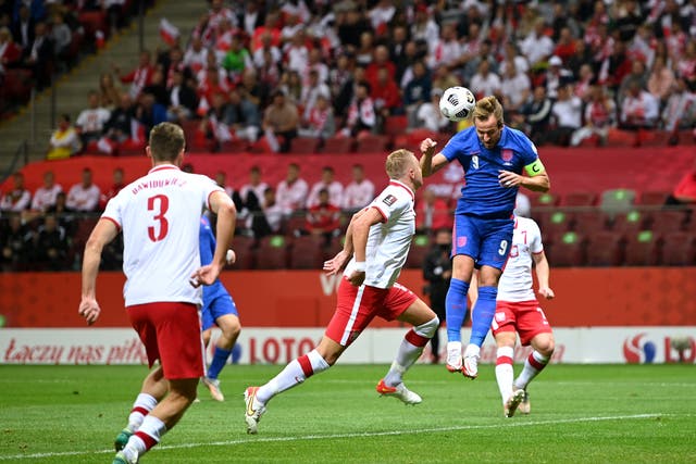 Harry Kane scored for England (Rafal Oleksiewicz/AP)