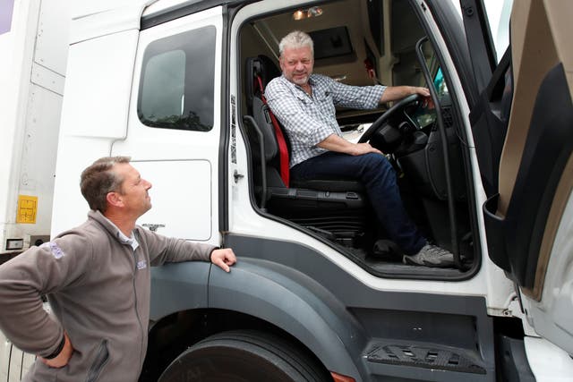 <p>File photo: An articulated lorry driving lesson  at the National Driving Centre, Croydon on 31 August</p>
