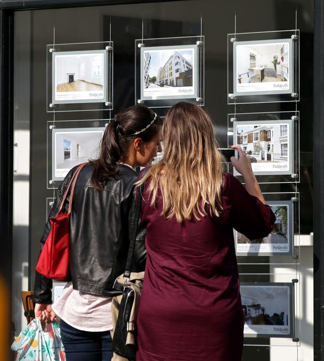 The flow of new homes being put on the market continued to fall in August, pushing the number of properties on estate agents’ books close to record lows (Yui Mok/PA)