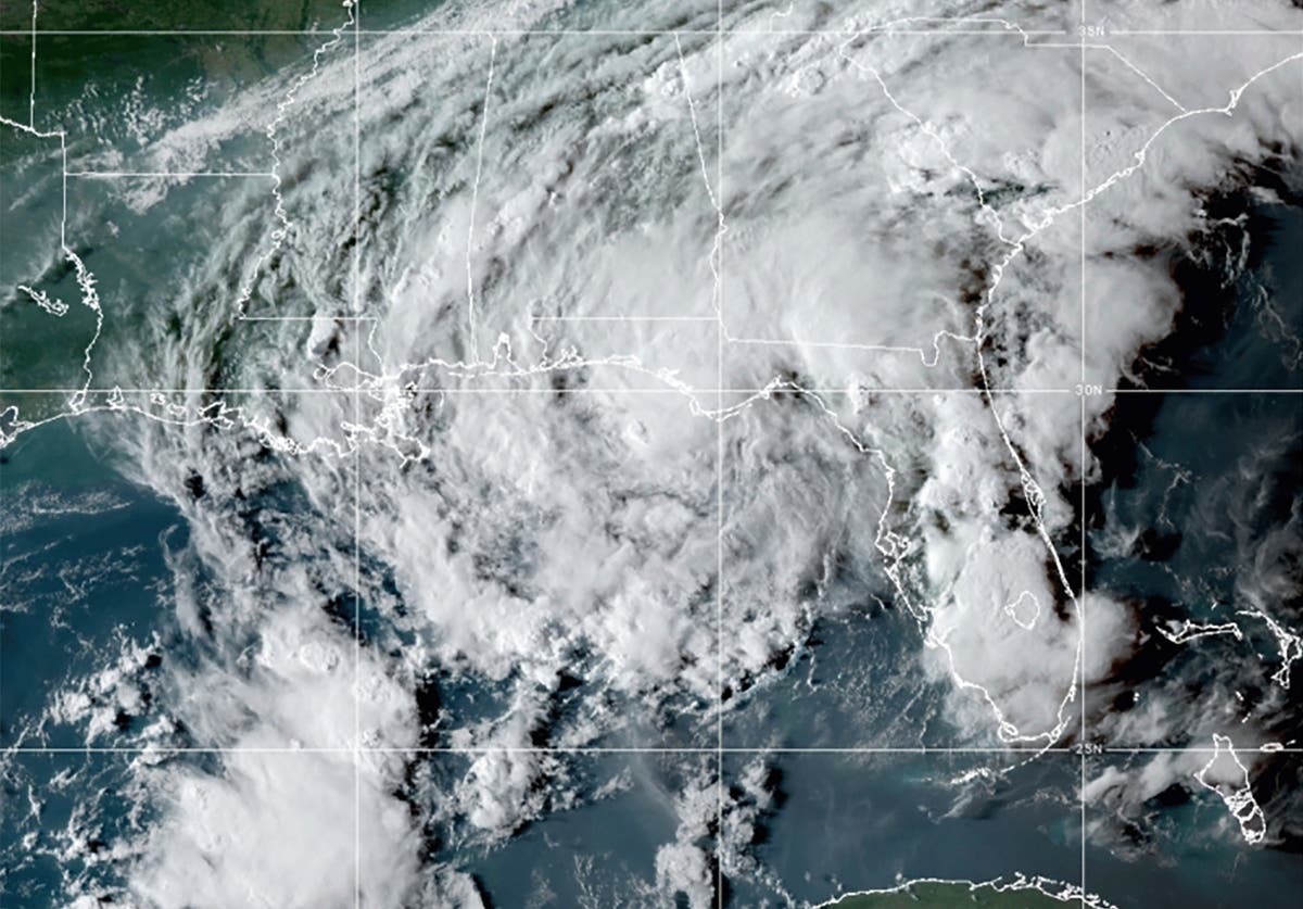 Tropical Storm Mindy dumps rain across Florida Panhandle