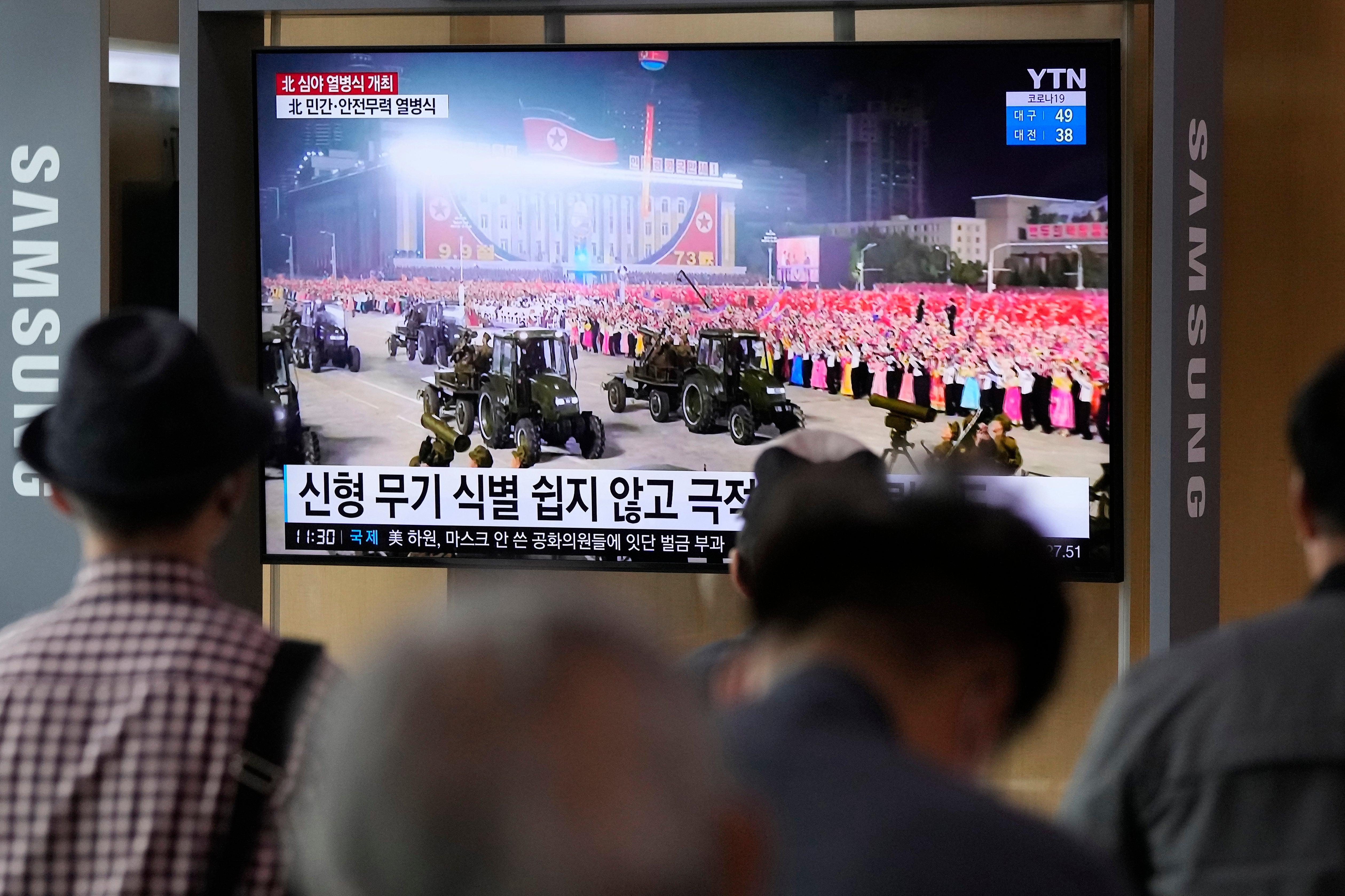 South Korea North Korea Military Parade