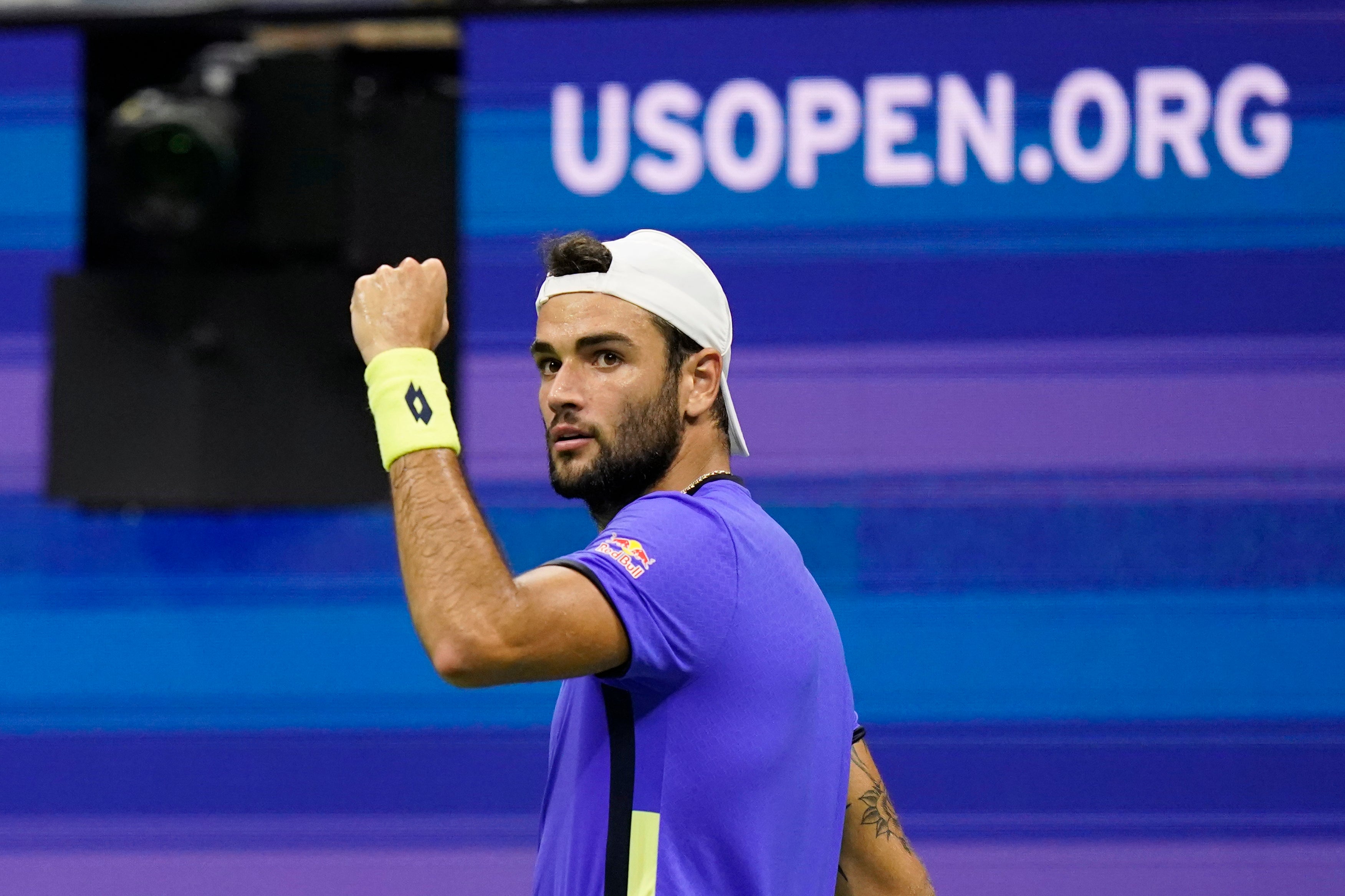 Matteo Berrettini won the first set (Frank Franklin II/AP)