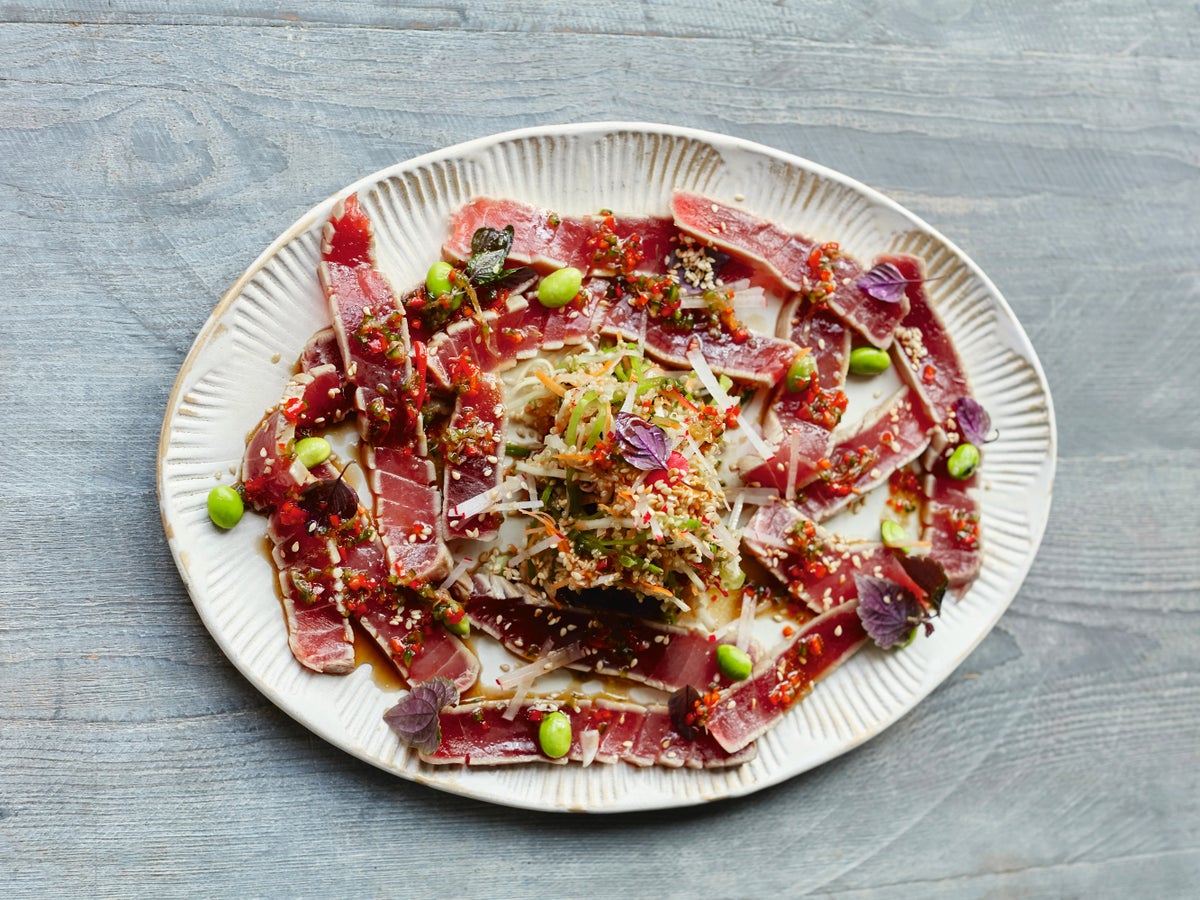 Jamie Oliver's elegant tuna carpaccio recipe | The Independent
