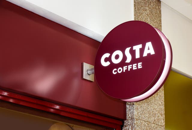Costa Coffee is giving all employees a 5% pay rise and recruiting 2,000 new workers (Costa Coffee/PA)