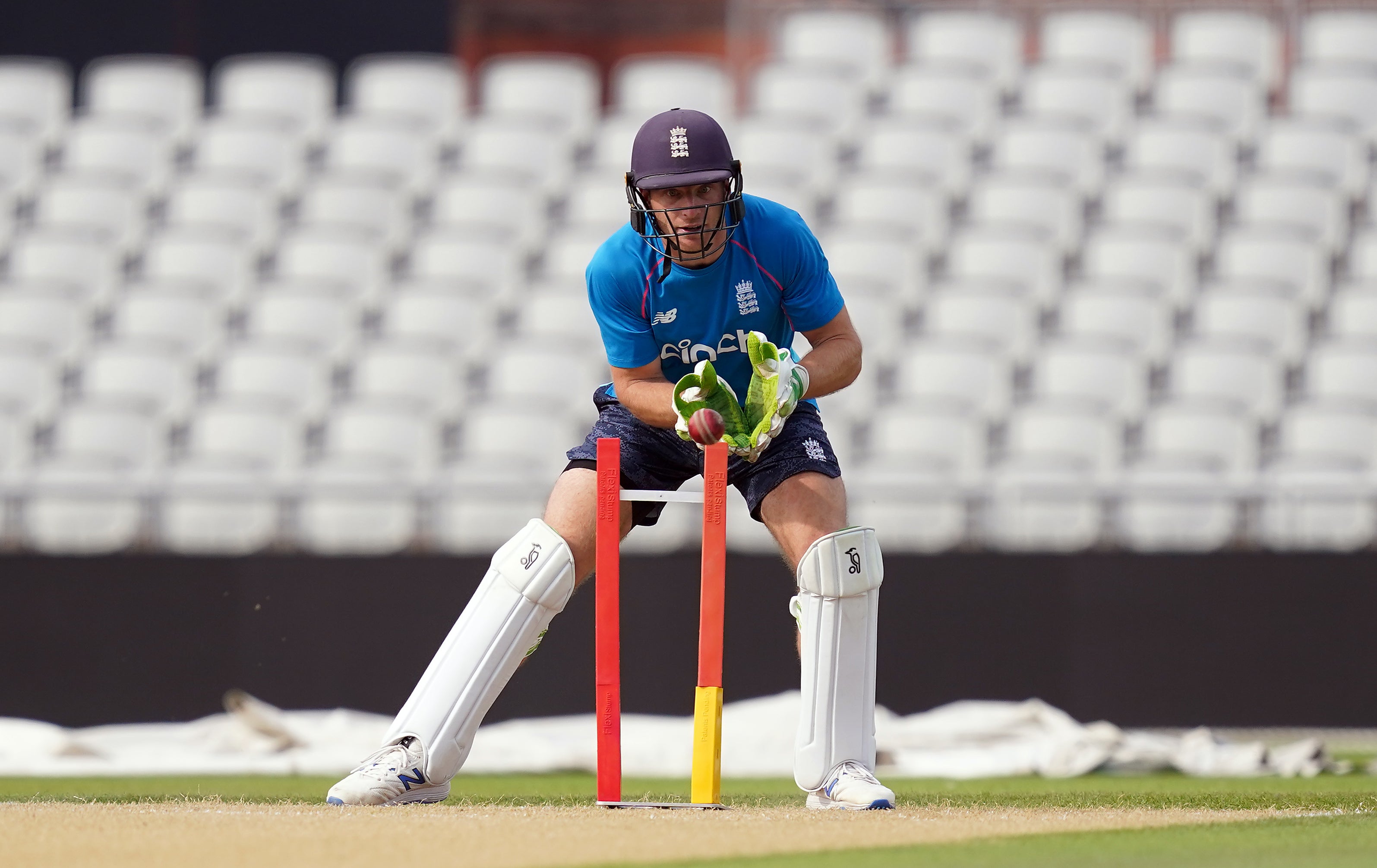 Jos Buttler is training ahead of the fifth Test (Martin Rickett/PA)
