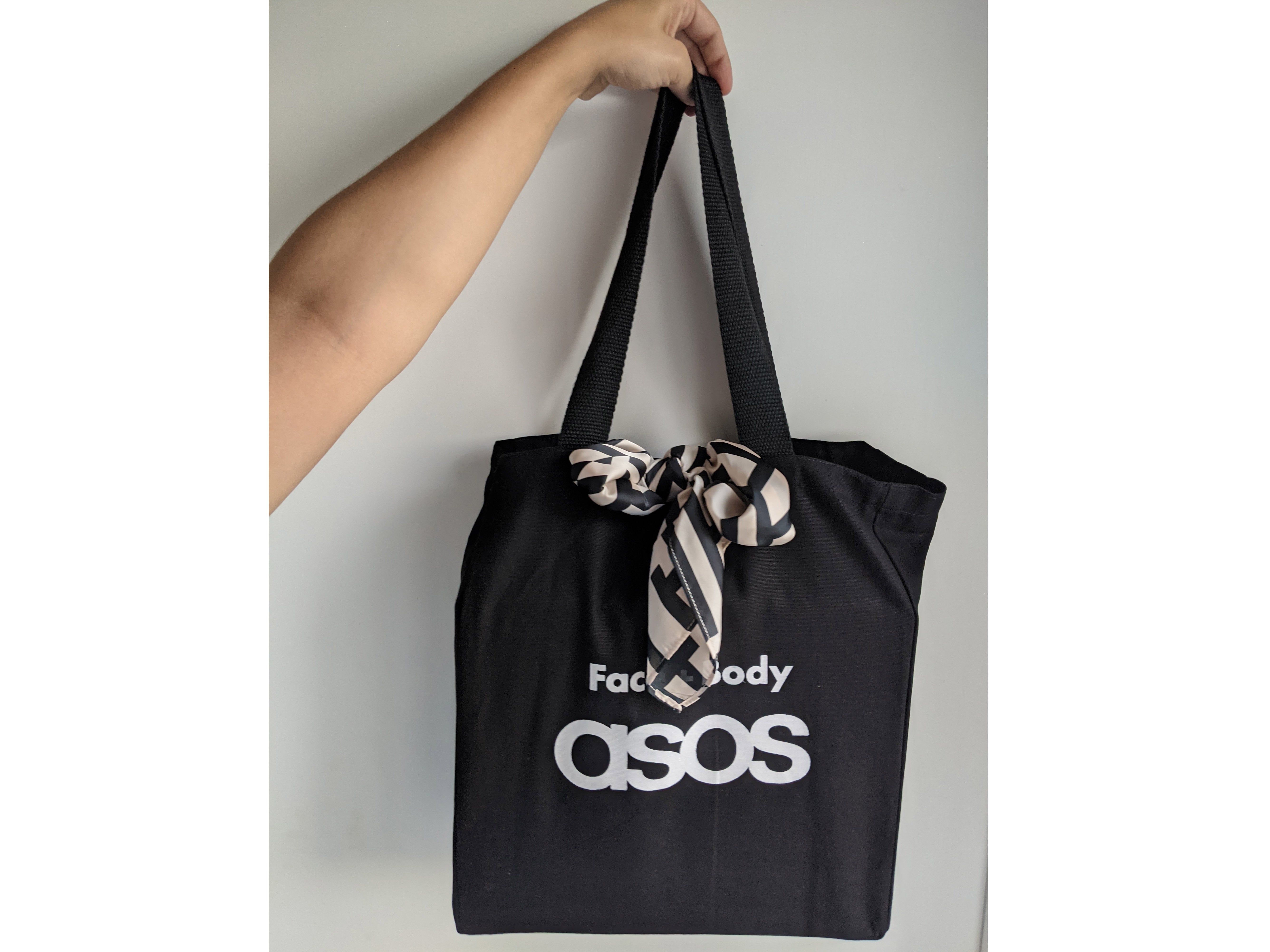 The tote bag and scarf are items we’d actually use again and again