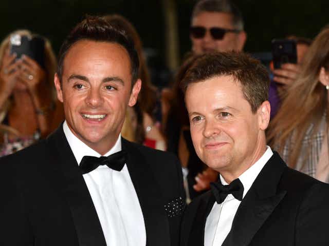 <p>Ant and Dec attending the National Television Awards 2021</p>
