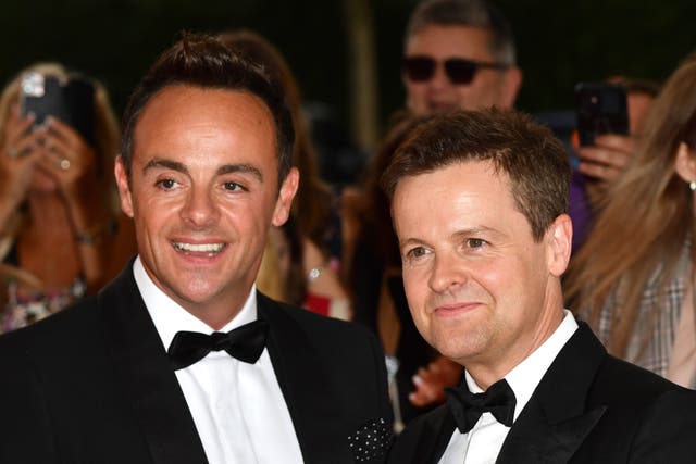 <p>Ant and Dec attending the National Television Awards 2021</p>