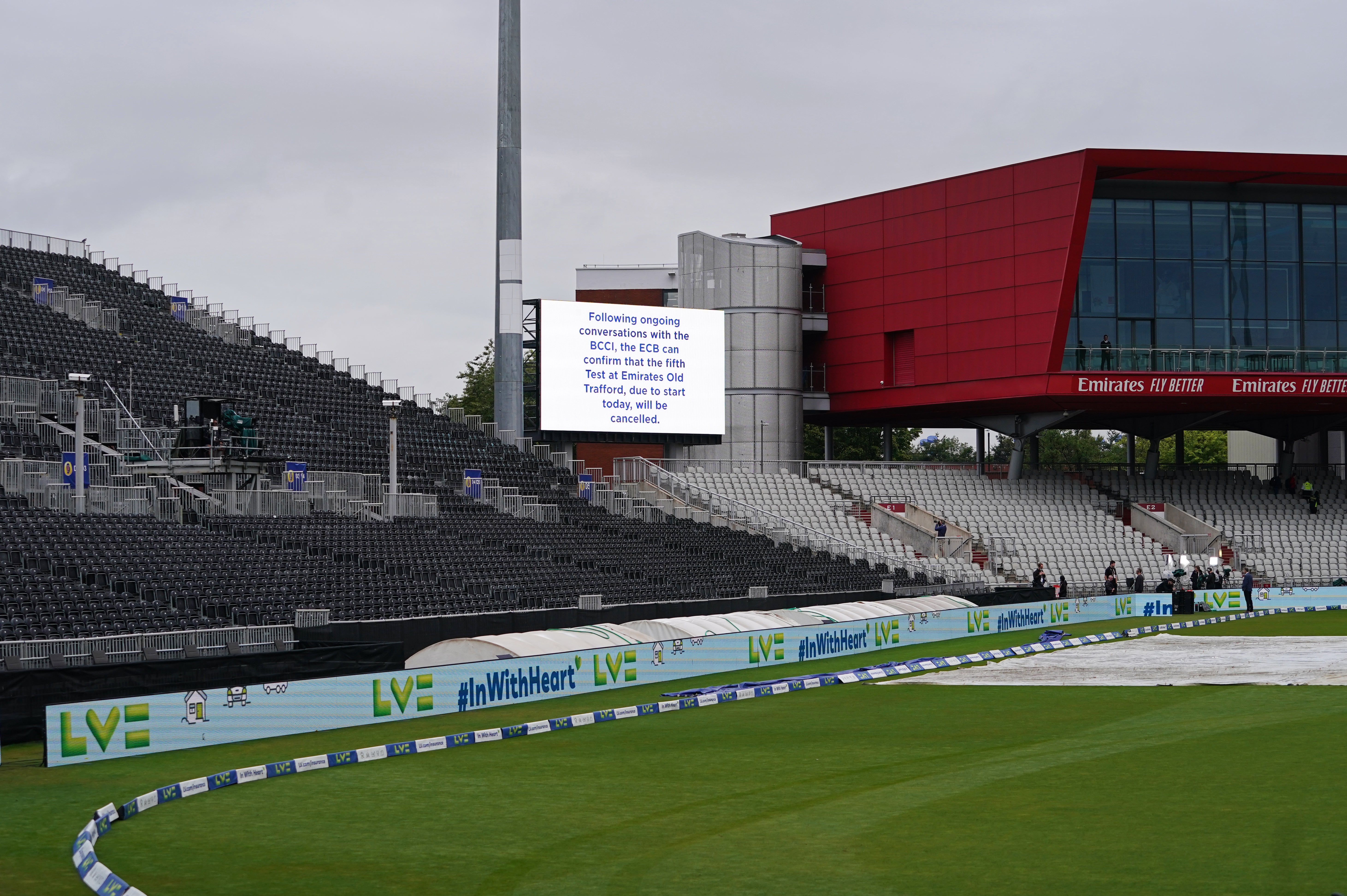 The fifth Test between England and India was cancelled on the first morning (Martin Rickett/PA)