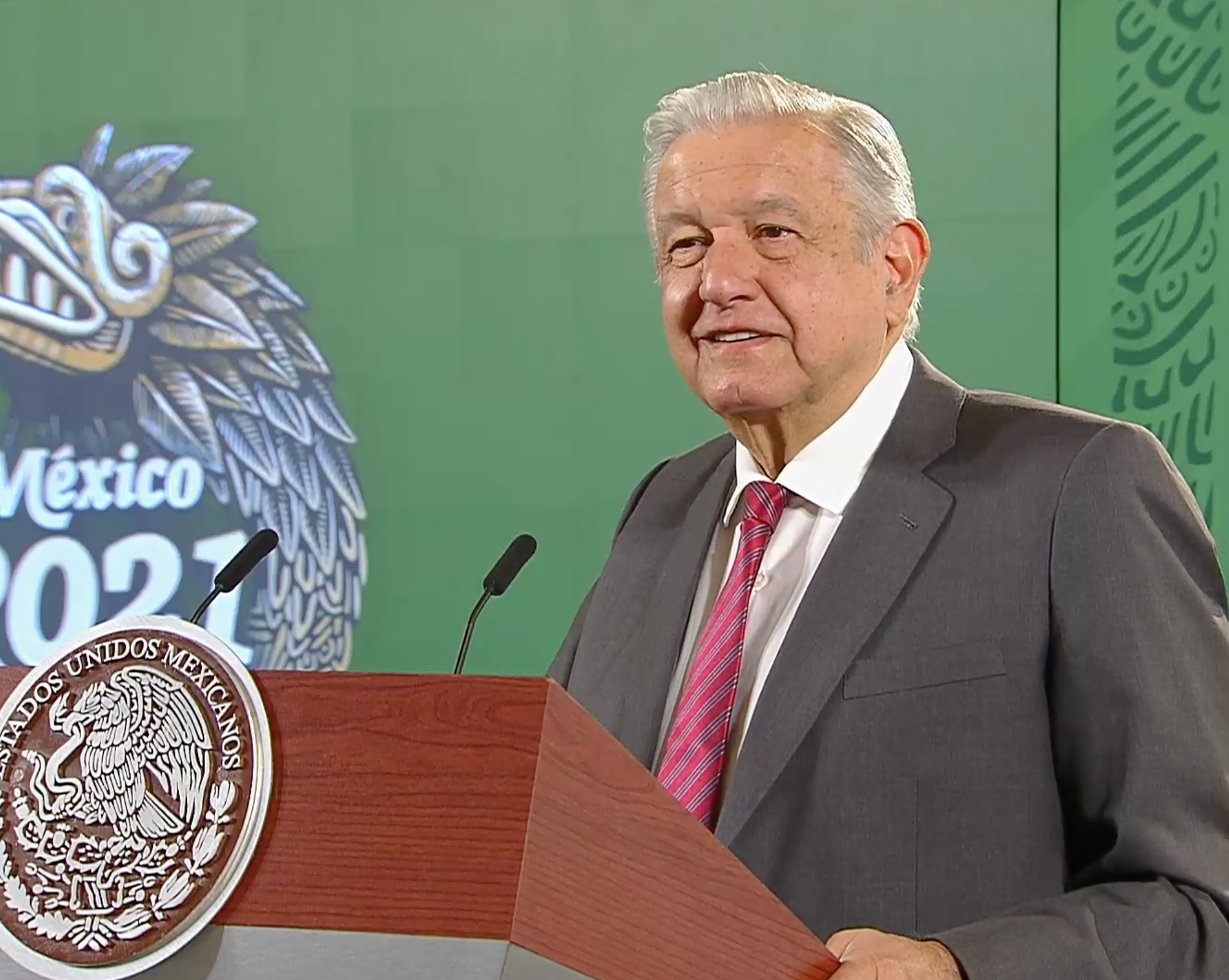 <p>El presidente López Obrador durante la Mañanera de este 10 de septiembre.  </p>