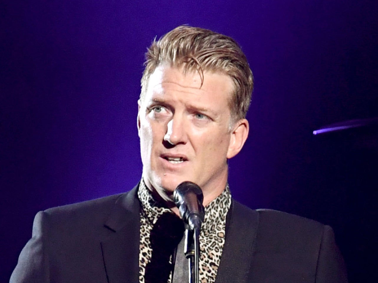 Josh Homme, lead singer of the rock band Queens of the Stone Age