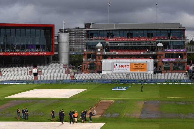 <p>The Old Trafford test was cancelled </p>