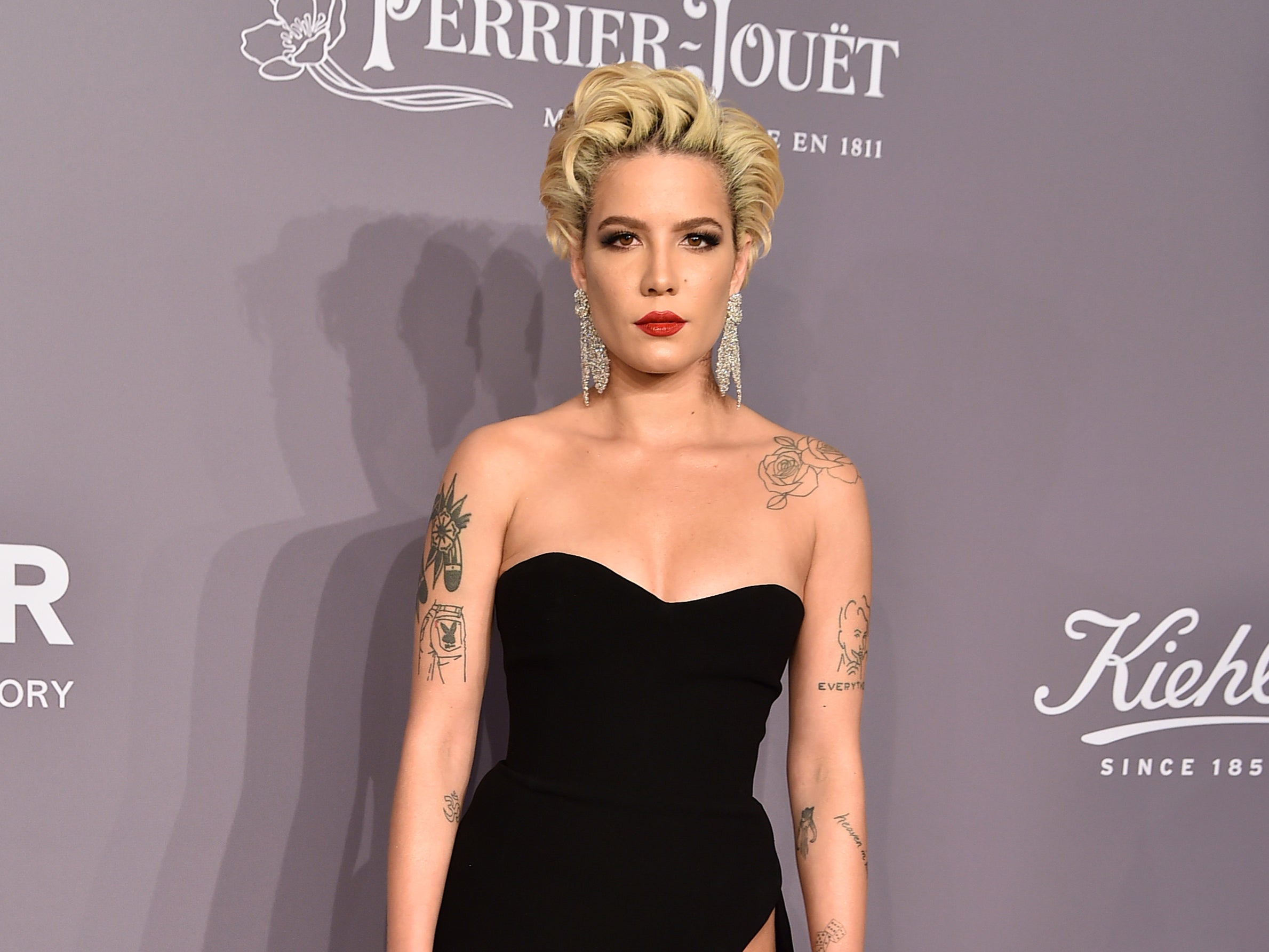 Halsey discusses how pregnancy has changed their body