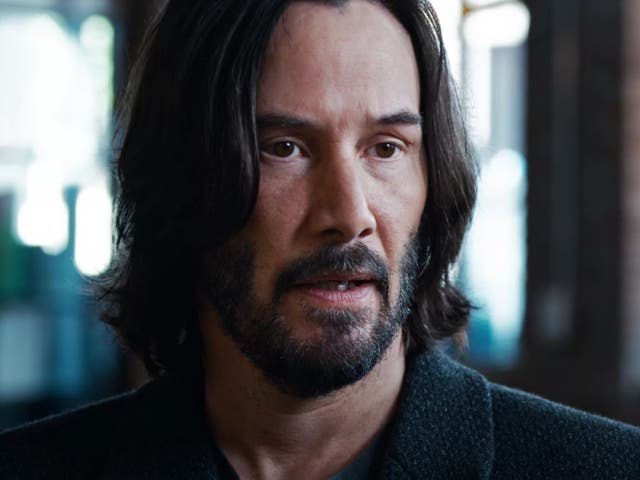 Keanu Reeves en 'The Matrix Resurrections'