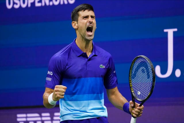 Novak Djokovic battled to a five-set win over Alexander Zverev (John Minchillo/AP)