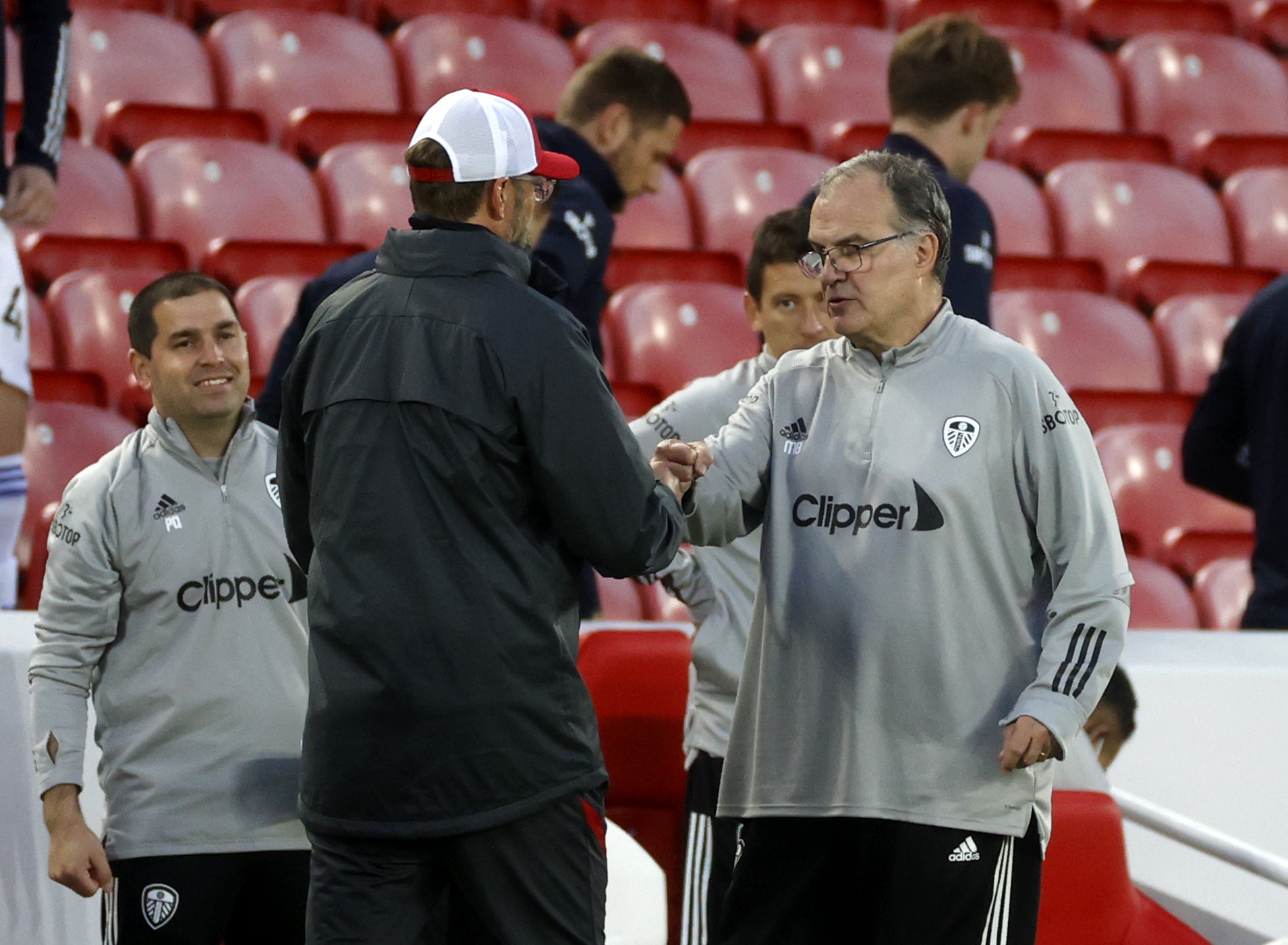 Liverpool manager Jurgen Klopp (left) has prepared his side for an intense battle at Leeds (Phil Noble/PA)