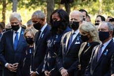 9/11 memorial news – live: Bush says US faces extremism threat ‘from within’, as victims’ families pay tribute