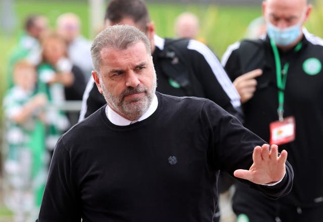 Celtic manager Ange Postecoglou, pictured, was surprised by the departure of chief executive Dominic McKay (Jeff Holmes/PA)