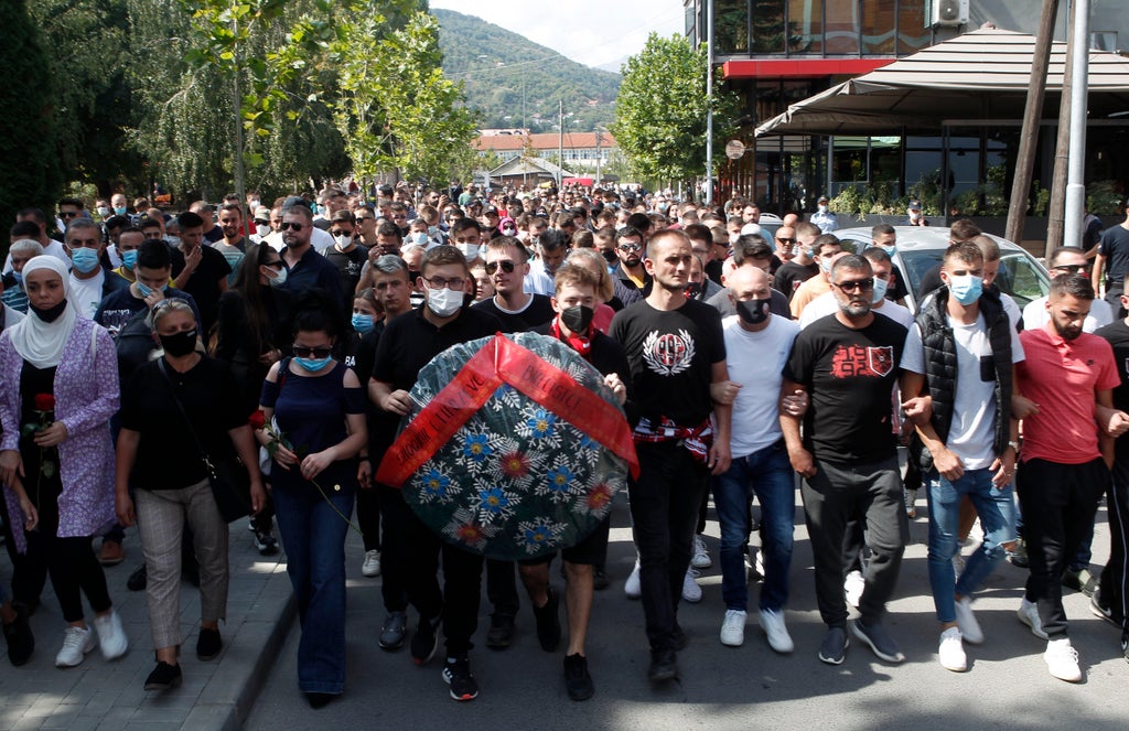N Macedonia march honors victims in COVID-19 hospital fire