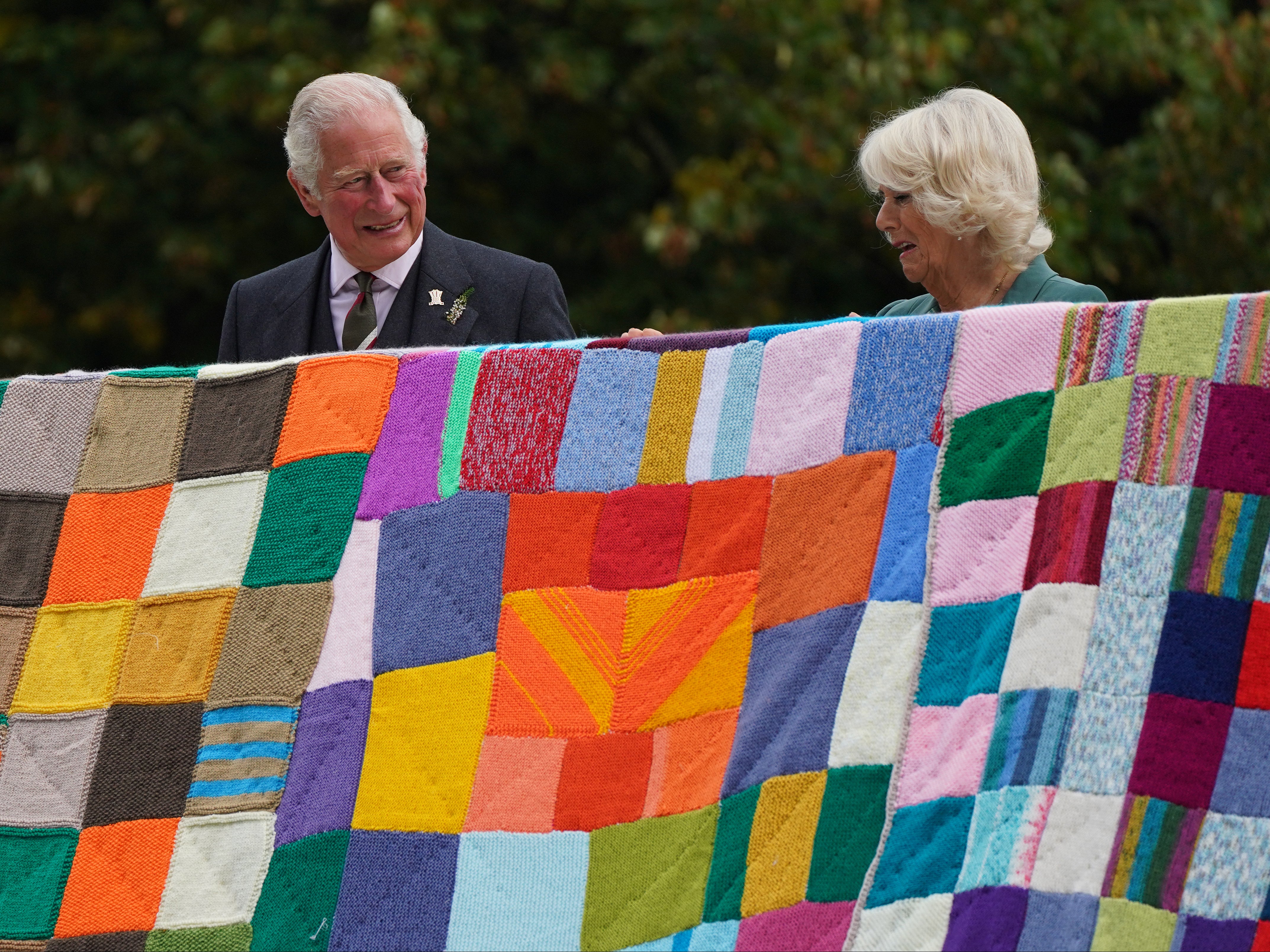 The Prince of Wales and the Duchess of Cornwall during a visit to Scotland to promote The Prince’s Foundation