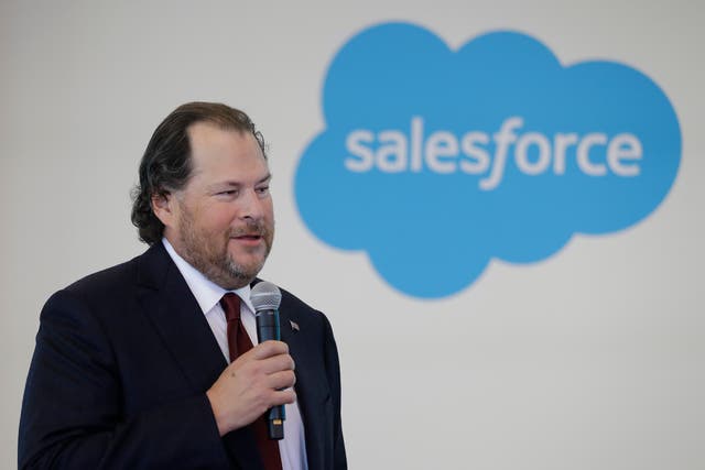 <p>Salesforce CEO Marc Benioff </p>