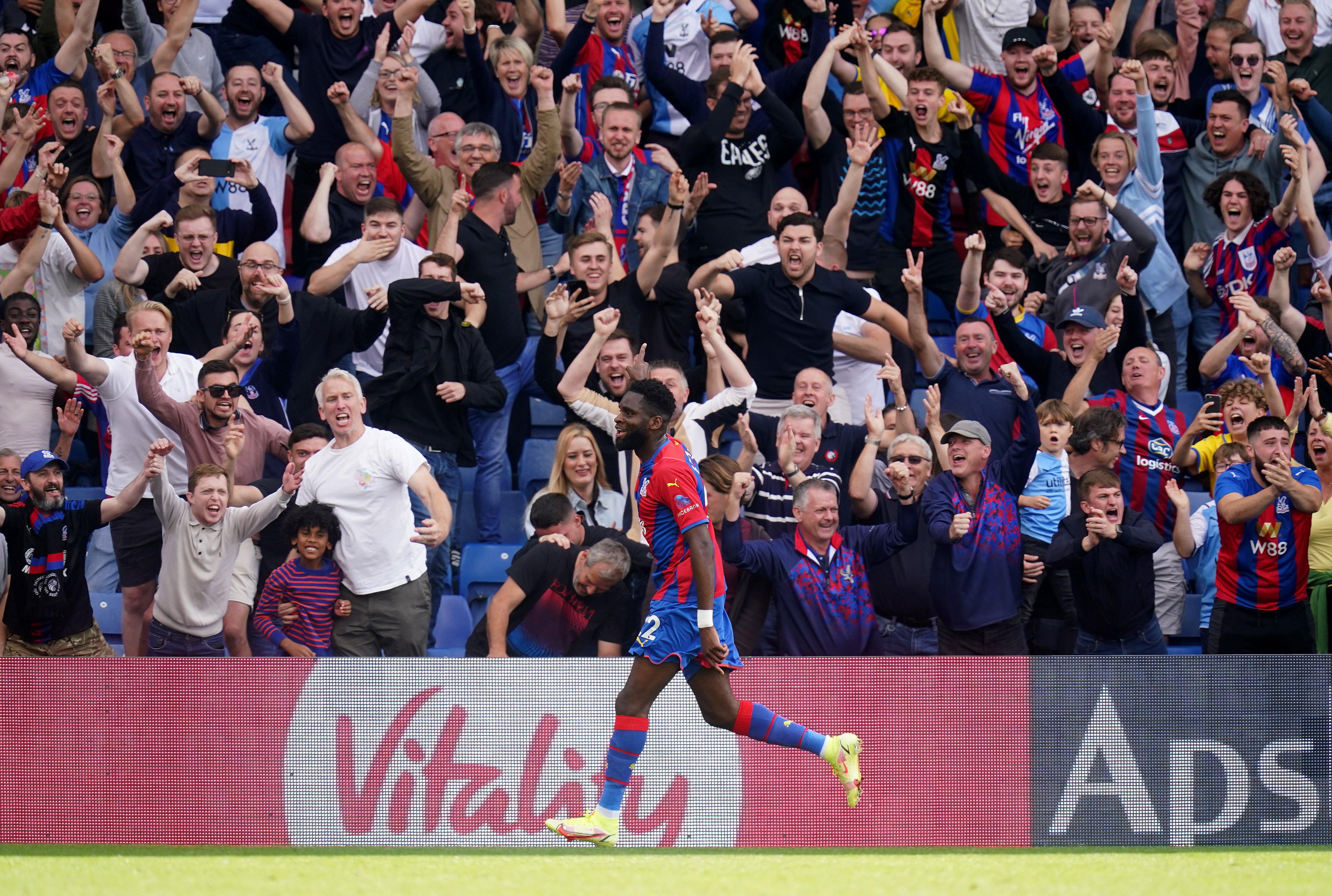 Odsonne Edouard celebrates his quickfire debut goal (Adam Davy/PA)