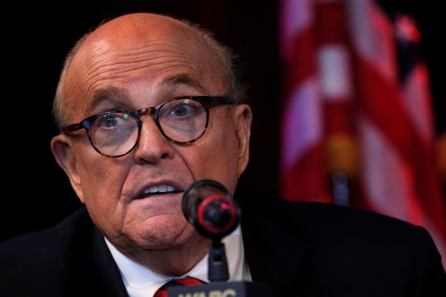 <p>Former New York City mayor Rudy Giuliani has reportedly been banned from appearing on Fox News </p>