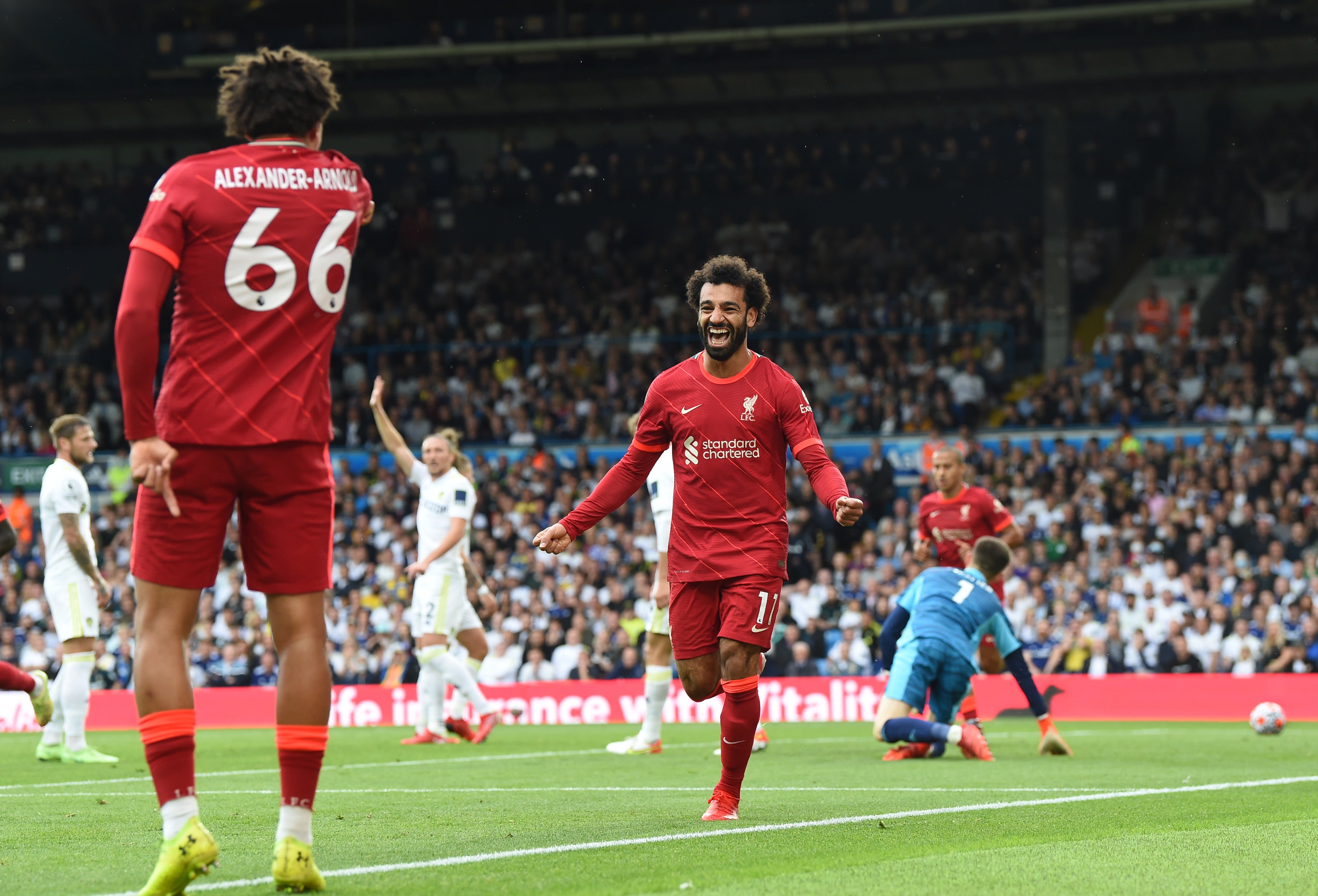 Salah struck his 100th Premier League goal