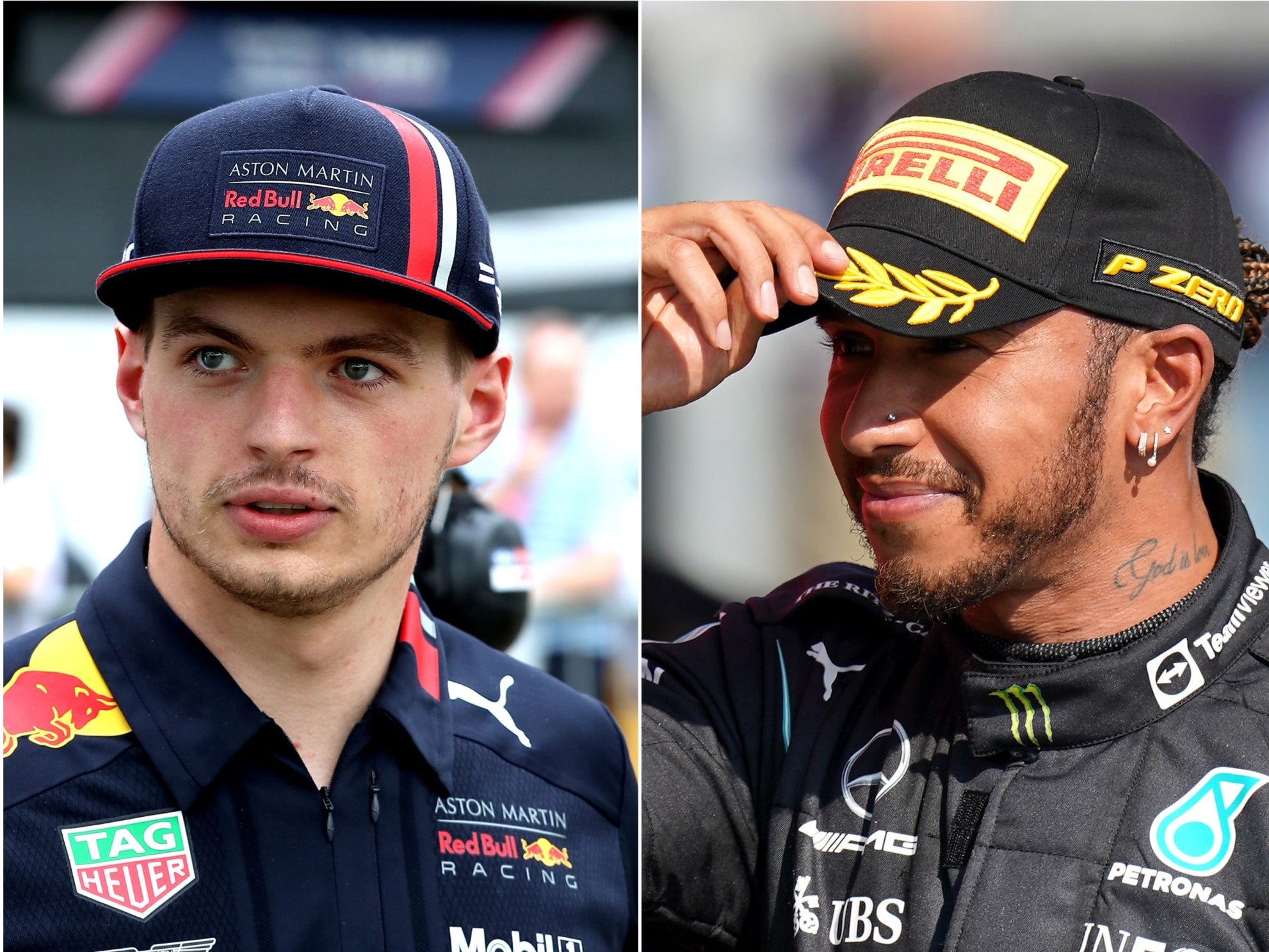 Max Verstappen and Lewis Hamilton (PA)