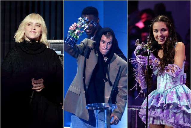 <p>Billie Eilish, Olivia Rodrigo and Justin Bieber win the biggest awards at the MTV VMAs 2021</p>