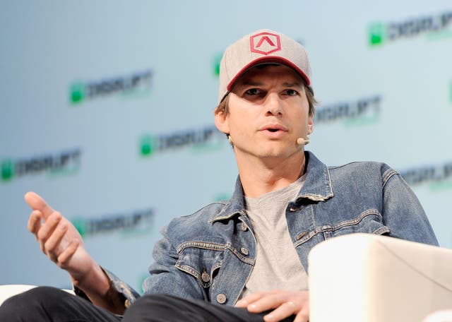 <p>File image: Ashton Kutcher speaks onstage during Day 1 of TechCrunch Disrupt SF 2018</p>