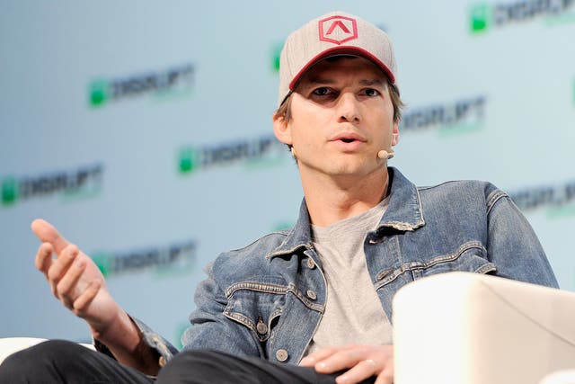<p>File image: Ashton Kutcher speaks onstage during Day 1 of TechCrunch Disrupt SF 2018</p>