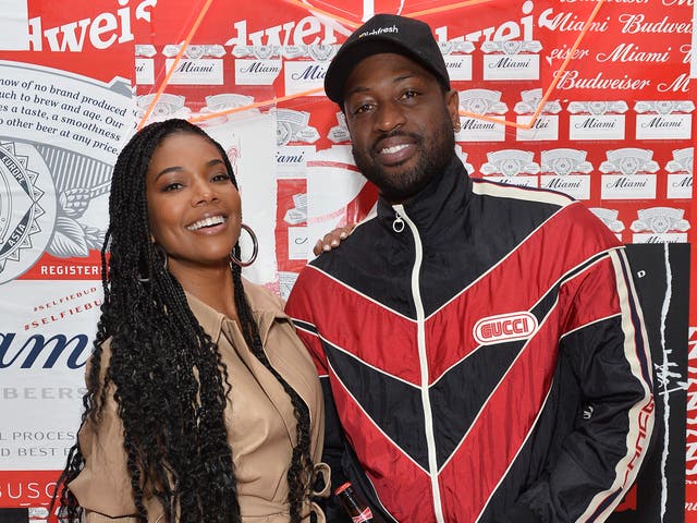 <p>Gabrielle Union and husband Dwayne Wade in February 2020</p>