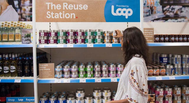 The introduction of Loop in Tesco stores follows a yearlong online pilot (Tesco/PA)