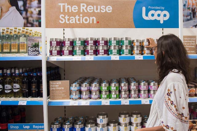 The introduction of Loop in Tesco stores follows a yearlong online pilot (Tesco/PA)
