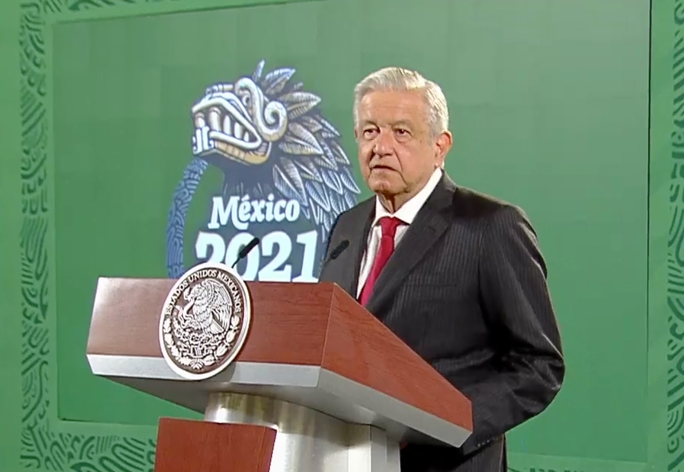 <p>El presidente López Obrador durante su Mañanera del 13 de septiembre.  </p>