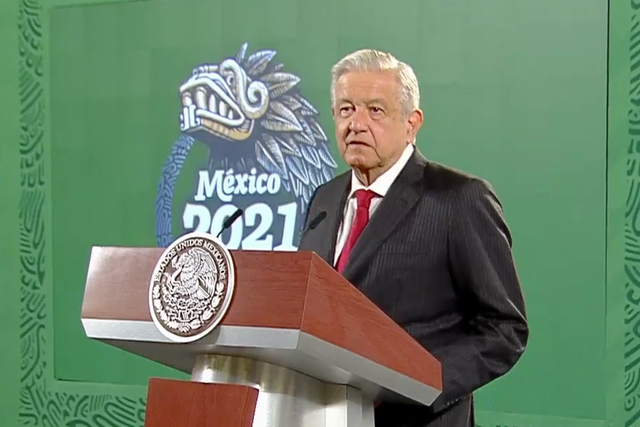 <p>El presidente López Obrador durante su Mañanera del 13 de septiembre.  </p>