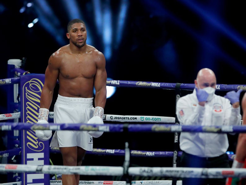 Joshua will defend his world titles once more later this month