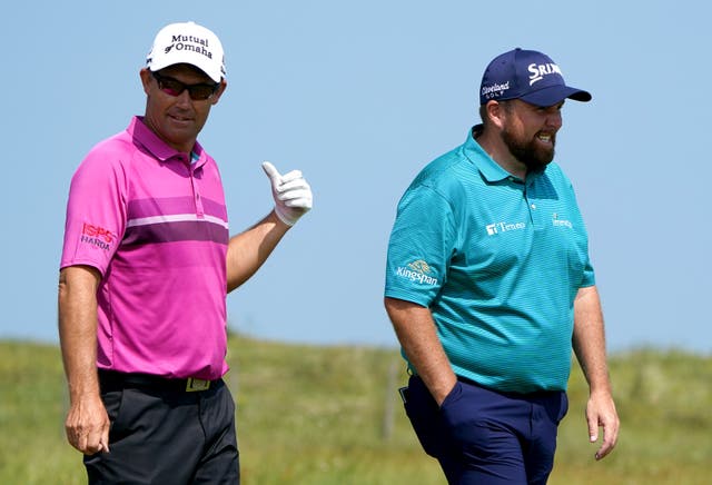 European captain Padraig Harrington (left) gave Shane Lowry (right) a Ryder Cup wild card (Gareth Fuller/PA)