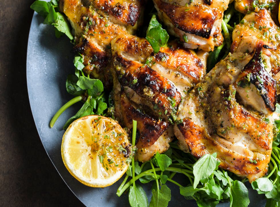 Lemony marinade does double duty for roasted chicken | The Independent